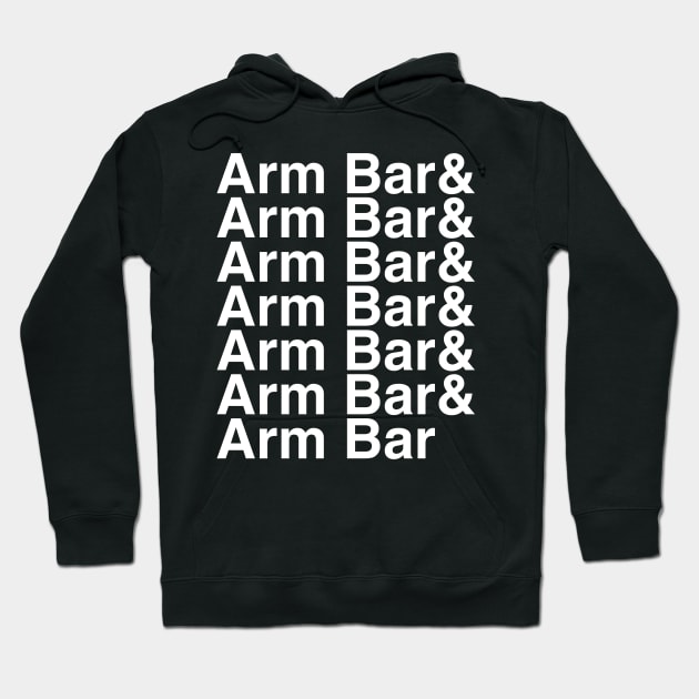 Arm Bar helvetica list Hoodie by DennisMcCarson